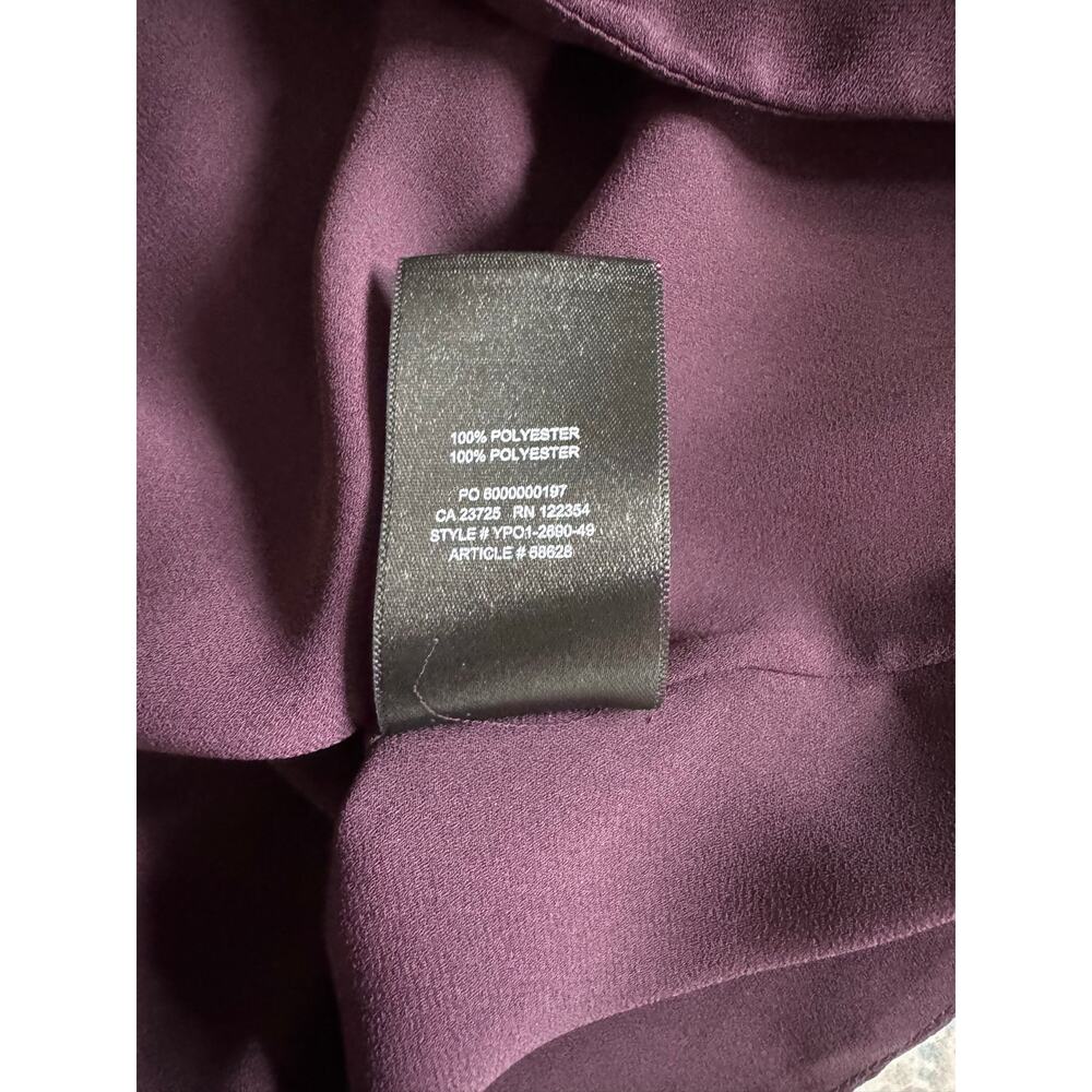 BABATON Aritzia Murphy V-Neck Long Sleeve Crop Blouse in Noble Burgundy M $80 - Picture 8 of 10